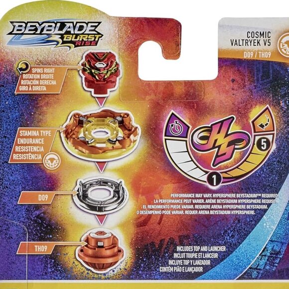Beyblade Burst Rise Hypersphere Cosmic Valtryek V5 Starter Pack New Sealed - Picture 7 of 12